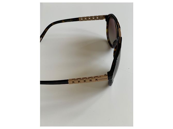 Occhiali da sole Chopard Aviator Neri Oro Metallo Nero D'oro - vista 4