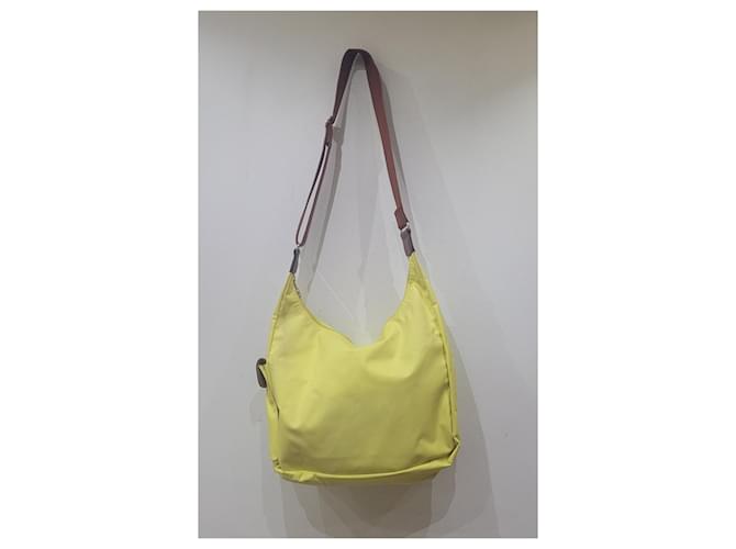 Longchamp borsa hobo mezzaluna gialla Giallo - vista 2