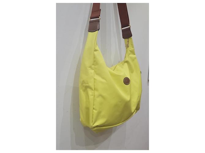 Longchamp borsa hobo mezzaluna gialla Giallo - vista 3