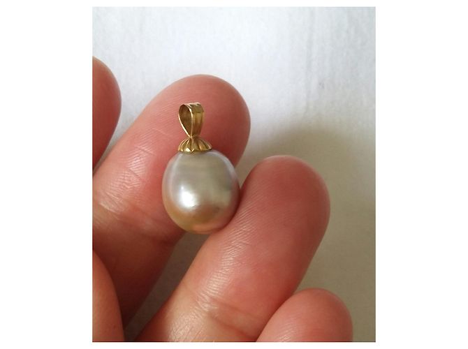 inconnue Tahitiperlen-Anhänger mit GOLD-Bügel 18 K (750 E) - Ansicht 4