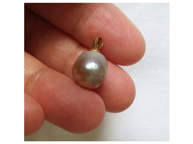 inconnue Tahitiperlen-Anhänger mit GOLD-Bügel 18 K (750 E) - Ansicht 6