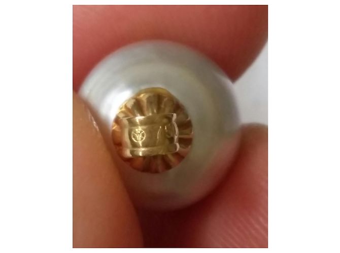 inconnue Tahitiperlen-Anhänger mit GOLD-Bügel 18 K (750 E) - Ansicht 7