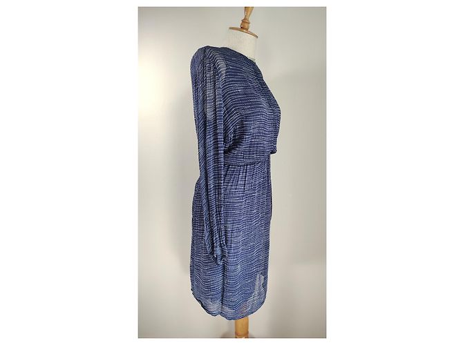 Noa Noa Kleid blau Viscose Größe L - Ansicht 2