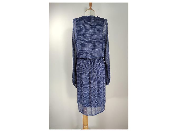 Noa Noa Kleid blau Viscose Größe L - Ansicht 3