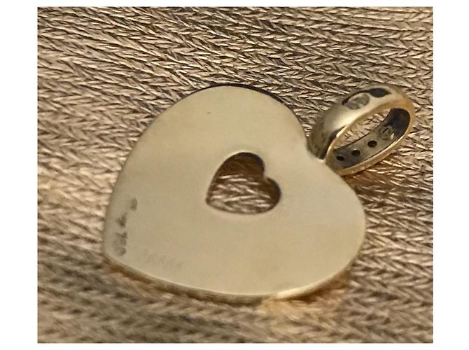 Poiray corazón secreto de oro 750 y diamantes Dorado - vista 2