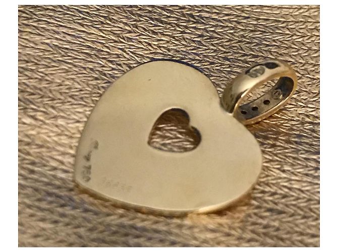 Poiray corazón secreto de oro 750 y diamantes Dorado - vista 3
