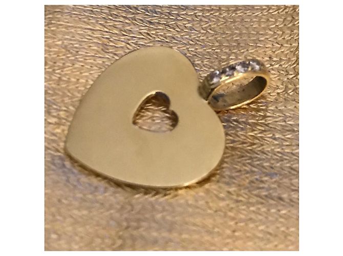 Poiray corazón secreto de oro 750 y diamantes Dorado - vista 4