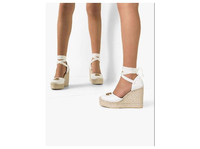Gucci Espadrillas con plateau Marmont in pelle - vista 7