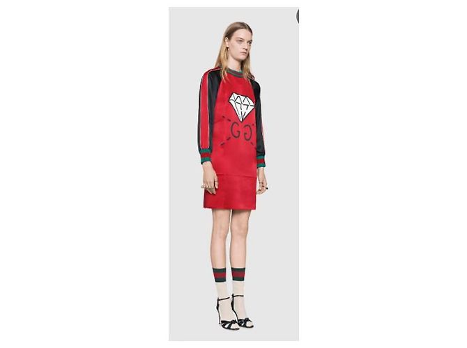 Marmont Gucci Abito in seta GG - vista 10