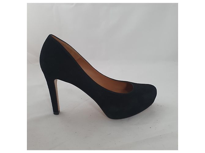 Pura Lopez Pumps aus schwarzem Wildleder 37 - Ansicht 2