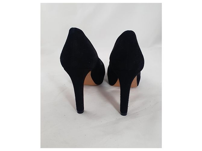 Pura Lopez Pumps aus schwarzem Wildleder 37 - Ansicht 4