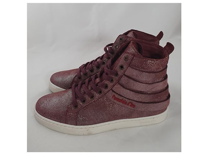 Autre Marque Pantofola d'Oro Carolina Md Sneaker Dunkelviolett Leder Größe 39 - Ansicht 4