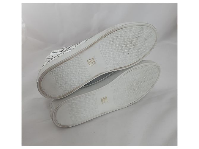 Just Cavalli Sneaker Silber Weiß Leder 44 - Ansicht 5