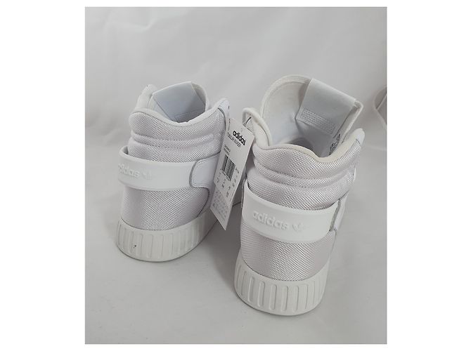 Adidas Tubular Invader High Sneakers Bianche Bianco - vista 2