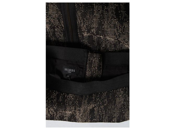Falda midi Hobbs negro beige - vista 3