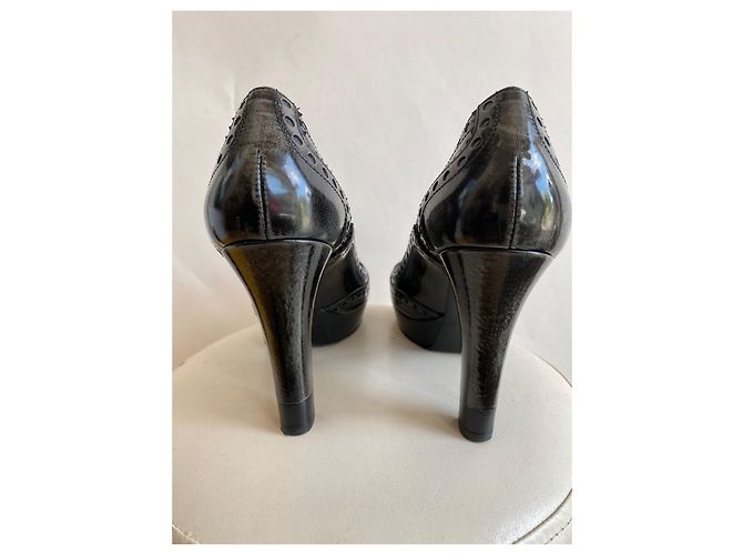 Gucci Pumps aus schwarzem Leder 10,5cm Absatz - Ansicht 5