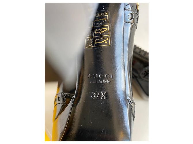 Gucci Pumps aus schwarzem Leder 10,5cm Absatz - Ansicht 6