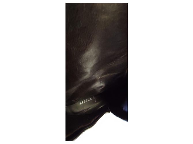 Autre Marque Botas de piel negra para mujer Negro - vista 8