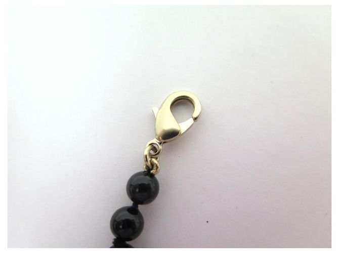 NEUE CHANEL HALSKETTE LOGO CC ZWEIFARBIGE PERLEN 2022 PERLENKETTE Golden - Ansicht 4