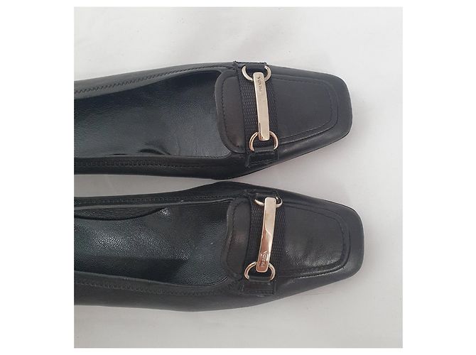 Tacchi Prada in pelle nera 5 cm Nero - vista 2