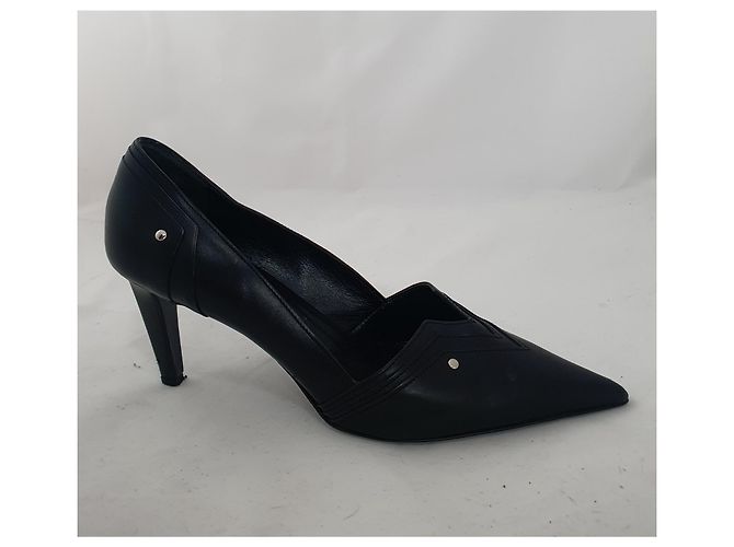 Jil Sander Leder Pumps Schwarz Größe 39.5 - Ansicht 3