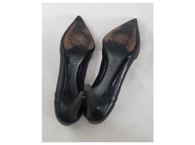 Jil Sander Leder Pumps Schwarz Größe 39.5 - Ansicht 6
