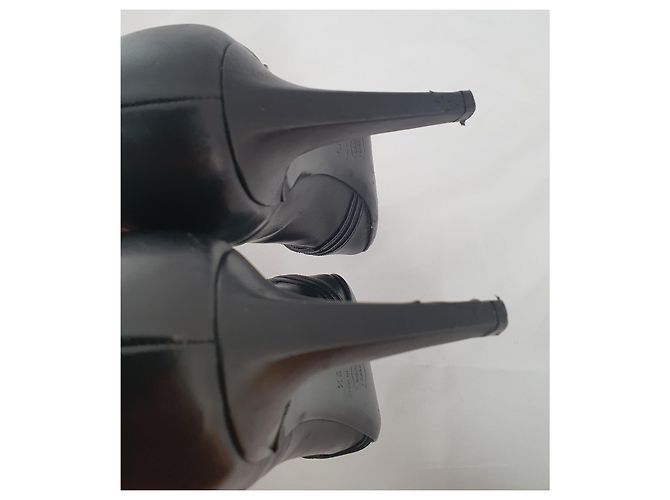 Jil Sander Leder Pumps Schwarz Größe 39.5 - Ansicht 7