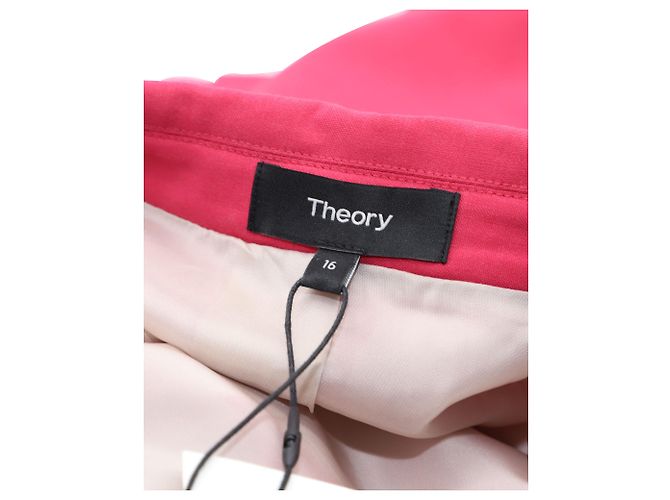 Conjunto blazer Theory Etiennette e calça Treeca em lã rosa - vista 4