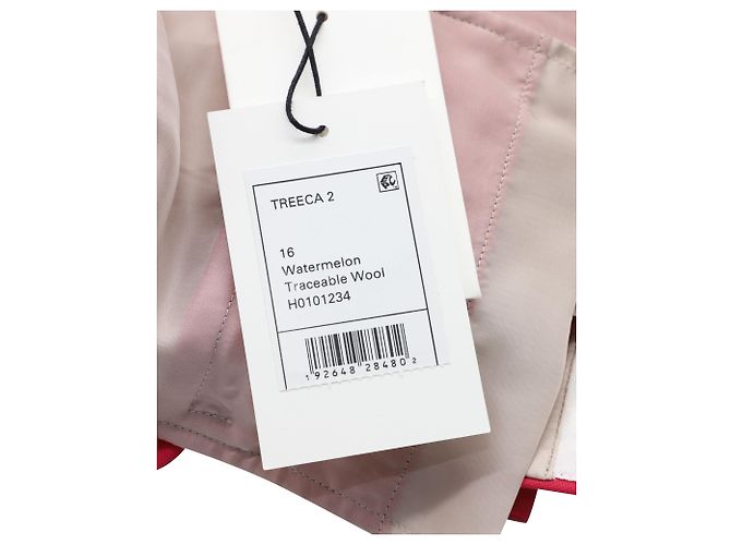 Conjunto blazer Theory Etiennette e calça Treeca em lã rosa - vista 9
