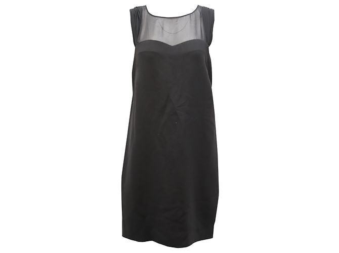 Sandro Paris Rialto Minikleid aus schwarzem Polyester - Ansicht 2