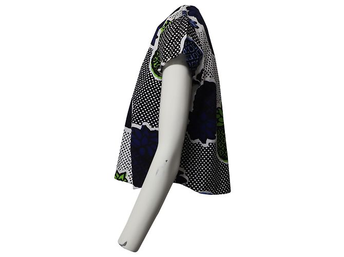 Top Moschino Stampa Ananas in Cotone Multicolor Stampa python - vista 2