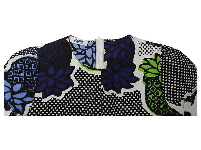 Top Moschino Stampa Ananas in Cotone Multicolor Stampa python - vista 6