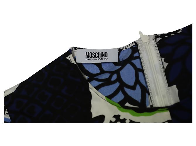 Top Moschino Stampa Ananas in Cotone Multicolor Stampa python - vista 7
