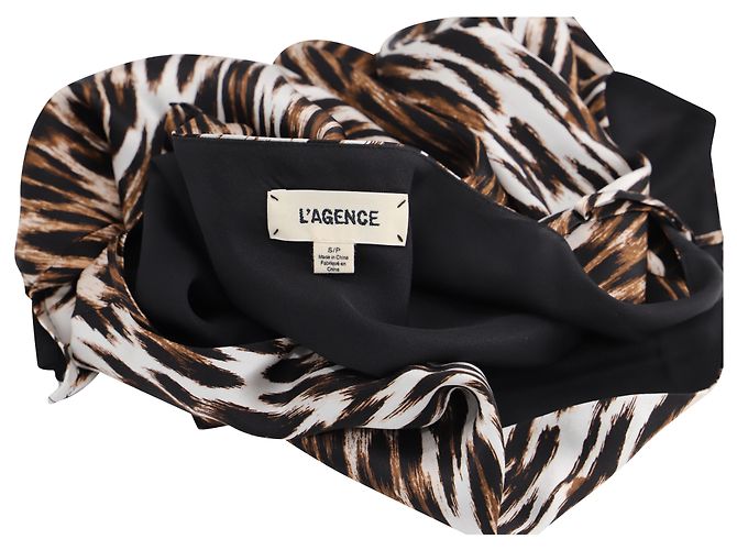 Camisola de seda con estampado animal Kay de L'Agence Kay Impresión de pitón - vista 4