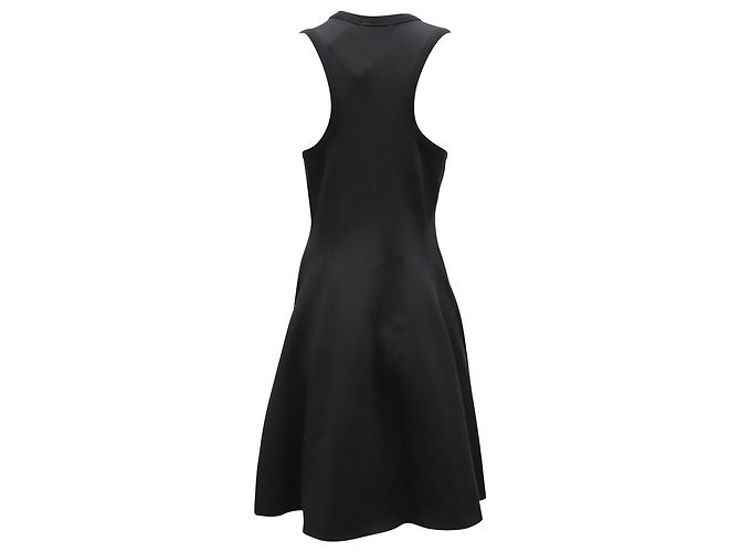 T By Alexander Wang T di Alexander Wang Abito aderente e svasato in rayon nero - vista 2