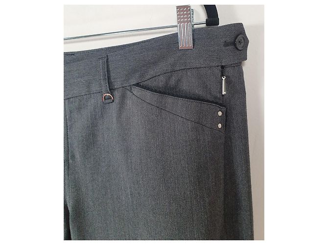 Pantalones grises High - vista 7