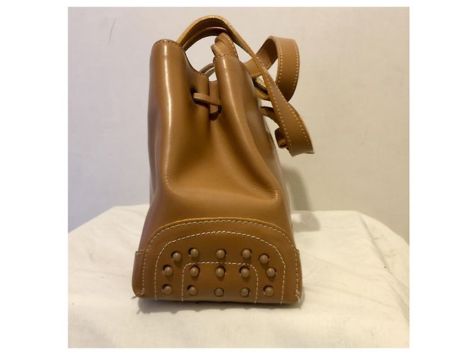 Borsa a mano Tod's marrone chiaro con borchie - vista 2