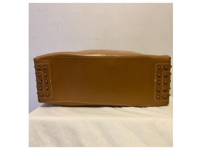 Borsa a mano Tod's marrone chiaro con borchie - vista 3