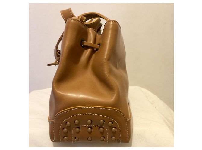 Borsa a mano Tod's marrone chiaro con borchie - vista 5