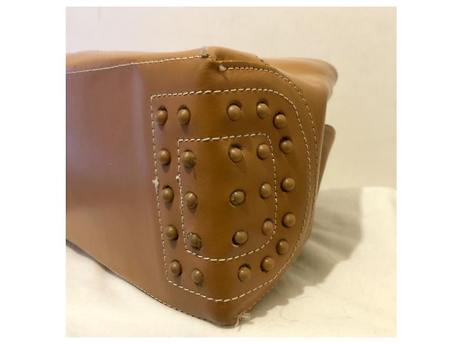 Borsa a mano Tod's marrone chiaro con borchie - vista 6