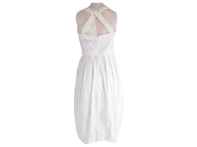 Vestido Yves Saint Laurent Left Bank Blanco - vista 2