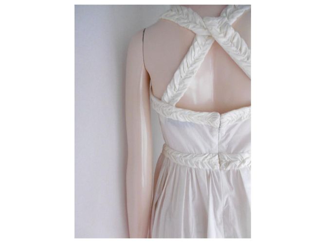 Vestido Yves Saint Laurent Left Bank Blanco - vista 5