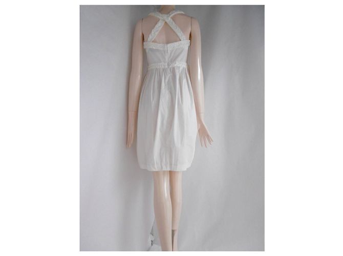 Vestido Yves Saint Laurent Left Bank Blanco - vista 6