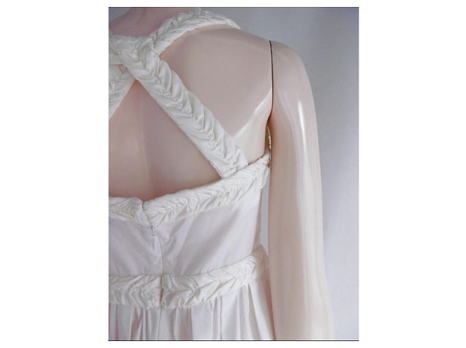 Vestido Yves Saint Laurent Left Bank Blanco - vista 7