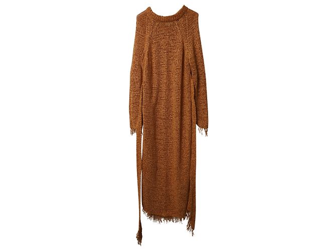 Nanushka Kaize Strickkleid aus orangefarbenem Polyester - Ansicht 5
