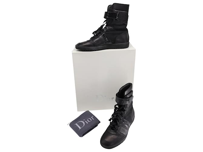 dior-homme-b50-high-top-sneakers-in-black-leather-ref-527274-joli-closet
