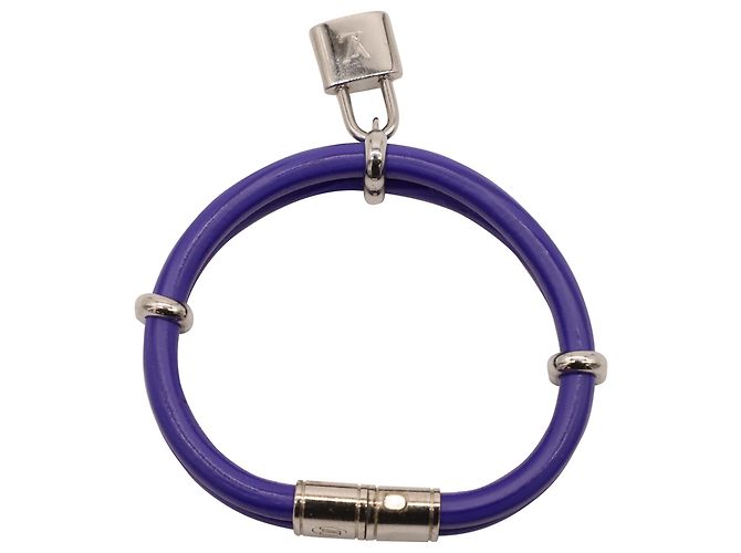 Pulsera Keep It Twice Lock de Louis Vuitton en charol morado Púrpura - vista 4