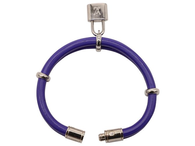 Pulsera Keep It Twice Lock de Louis Vuitton en charol morado Púrpura - vista 5