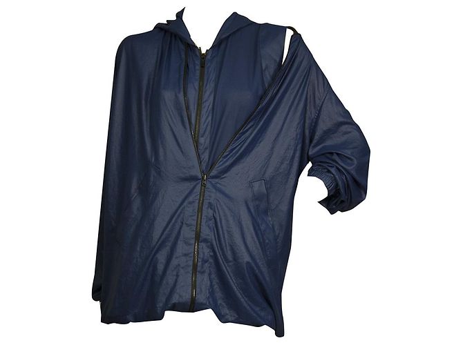 Barbara Bui Blue Polyester Trench One Piece Pullover Größe 38 / S Blau - Ansicht 9