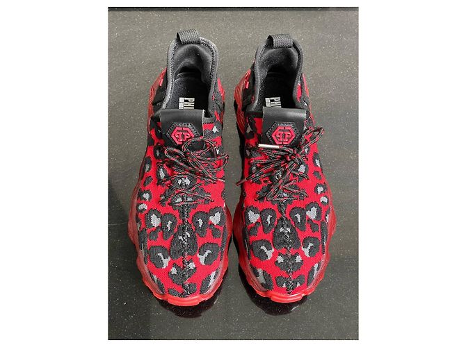 Philipp Plein Turnschuhe Neu Rot - Ansicht 2